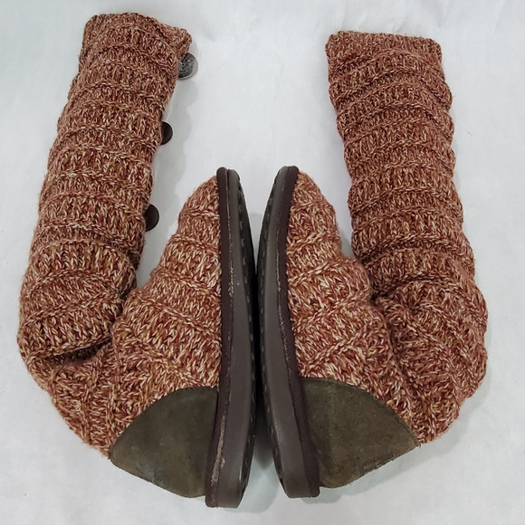 MUK LUKS Miranda Marled Sweater Fall Winter Tall Knit Boho Slouchy Boots Sz 6 - Picture 7 of 10